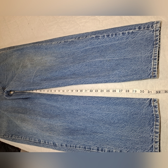 Carhartt Classic Jeans Slightly Distressed Men's 44x32 Blue Denim Straight 5-Pkt - Picture 11 of 11